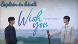 Wish you/ Explaination in Hindi/Korean BL drama/Part 1.