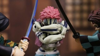 Animasi stop-motion Kimetsu no Yaiba! Pembunuh Iblis Tanjiro Giyuu VS Yiwoza