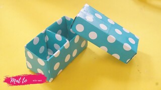 Cách làm hộp quà bằng giấy cực dễ - Cách Gấp Hộp Quà đơn giản Gấp giấy Origami -hộp bằng giấy a4