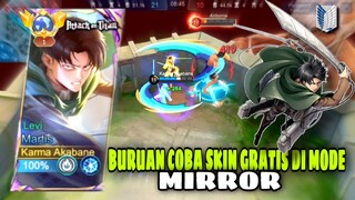 BURUAN COBA SKIN GRATIS AOT DI MODE MIRROR