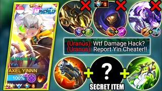 YIN VS TOP GLOBAL URANUS | YIN BEST BUILD AND EMBLEM TO COUNTER URANUS IN SIDELANE | MOBILE LEGENDS