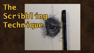The Eye Scribble Technique | Scribble Drawing - Time lapsed drawing