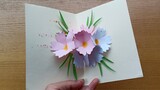 Làm thiệp hoa 3d tặng thầy cô ngày 20/11 - Teachers day flower card