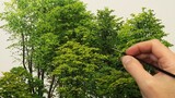 【Oil Painting】Teach you how to draw realistic green leaves
