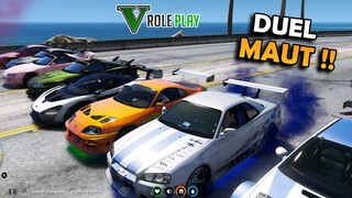 DUEL MAUT SKYLINE GTR R34 VS TOYOTA SUPRA MK4 - GTA V ROLEPLAY INDONESIA