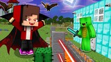 Maizen JJ VAMPIRE vs Security House - Minecraft gameplay Thanks to Maizen JJ and Mikey