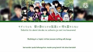 Every Little Thing - Yura Yura (ゆらゆら)(犬夜叉INUYASHA Movie 2 Opening)Color Coded Lyric Kan/Rom/Eng/Indo