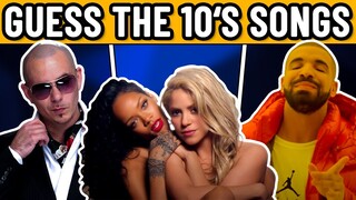 Guess The Song: 10s! | Popular Songs from 2010 - 2019 | Music Quiz Challenge