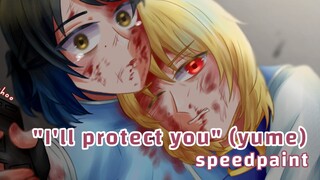 Speedpaint #11- "I'll protect you"