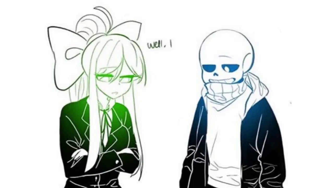 Fanart]Papyrus and Sans react to Sans AU themes - BiliBili