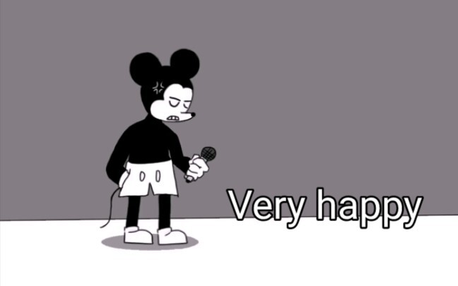 【Micky mouse】Very happy (maybe he is angry)