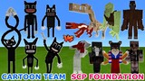 CARTOON CAT TEAM vs. SCP FOUNDATION in Minecraft | INSANE BATTLE