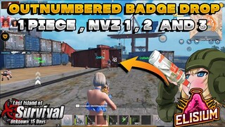 Badge war Outnumbered one piece x NVZ 1, 2 and 3 Last island of Survival | Last Day Rules Survival