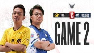 ONIC vs EVOS LEGENDS | Playoffs DAY 2 - MATCH 1 GAME 2 #MPLIDS11