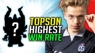 Topson HIGHEST WINRATE HERO in SEA pubs