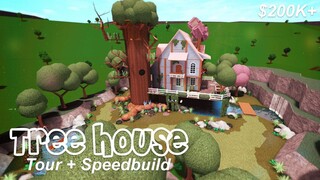 Bloxburg: Tree House Tour! + Speedbuild Part 1 ($200K+)