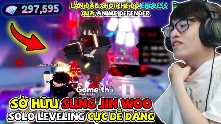 HÙNG AKIRA ĐÃ QUAY TRÚNG SUNG JIN WOO 0,01% CỰC MAY MẮN VÀ LẦN ĐẦU THỬ CHƠI ENDLESS ANIME DEFENDER