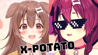Korone actually knows the X-Potato Rap Song!!?