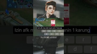 Prank Roger afk 😎 #mlbb #rogertop1global