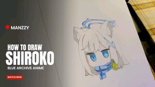 HOW TO DRAW [ SHIROKO ] BLUE ARCHIVE ANIME