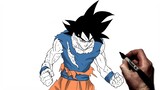 How To Draw Goku TUI Manga | Step By Step | Dragon Ball