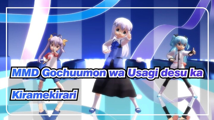 [MMD Gochuumon wa Usagi desu ka] Kafuu Chino, Nianpasu & Kiramekirari Noelle