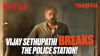 Vijay Sethupathi STUNS The Police Station! 😱😳 | Maharaja | Netflix India