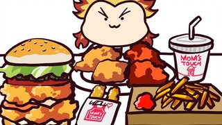 [Animation] Flame Hashira Kyojuro Rengoku Mukbang