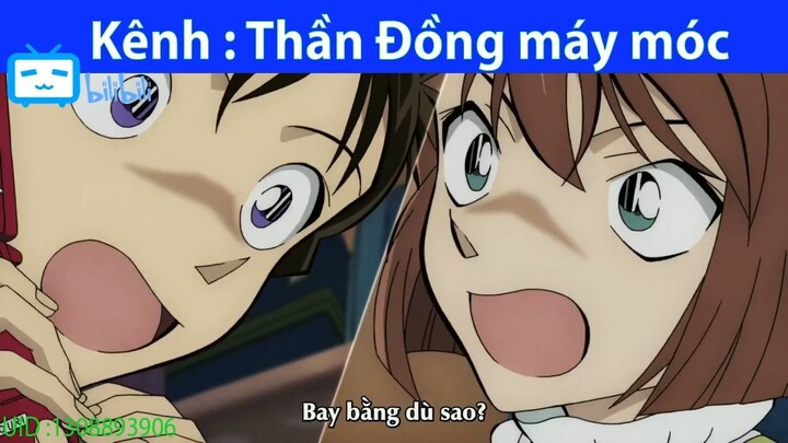 Ran lần đầu được bay dù #anime