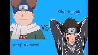 kiba inuzuka  vs choji akimichi  : zoddgamerop