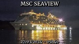 MSC Seaview chegando ao Porto de Santos 27/03/2024