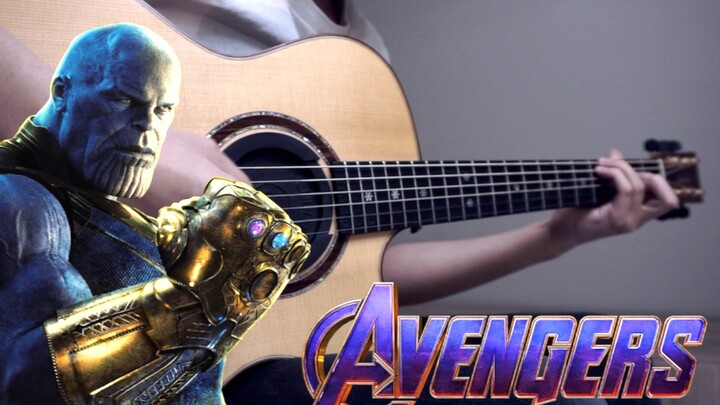 Soul playing guitar version "Avengers 4" theme song with score!