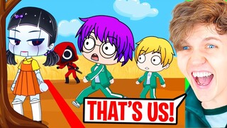 CRAZIEST SQUID GAME GACHA LIFE ANIMATION EVER! (LANKYBOX GACHA CLUB REACTION!)