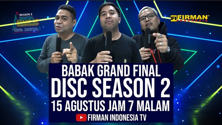 CokiPardede , Adriano Qalbi, Gian Luigich Ngajak Nonton Babak Penentuan GRAND FINAL DISC Season 2