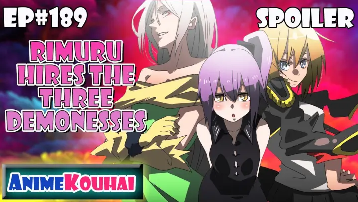 EP#189 | Rimuru Hires The Three Demonesses | That Time I Got Reincarnated As A Slime | Spoiler