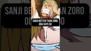 Oda Likes Sanji Better than Zoro!!! #onepiece #zoro #sanji #anime