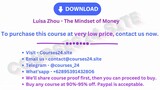 Luisa Zhou - The Mindset of Money