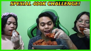 SPESIAL 400K! Challenge Makan Ayam Richeese Pedas Sambil QNA
