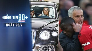 Điểm tin 90+ ngày 26/7 | CR7 âm thầm trở lại Manchester; Mourinho giải cứu người thừa M.U