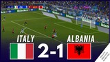 Italy 2-1 Albania 2024 UEFA Euro Cup Match Highlights - Video game simulation