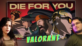 Die For You | VALORANT | REACTION | ft. Grabbitz | Official Music Video | VALORANT Champions 2021