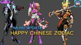 NEW HAPPY CHINESE ZODIAC LUNAR| MLBB UPDATE CHINESE ZODIAC CLINT, LOLITA AND SUN #mobile legends