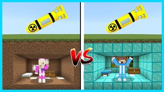 MIPAN & ZUZUZU BATTLE BUAT KAMAR PALING AMAN DARI BOM NUKLIR DAN KIAMAT DI MINECRAFT SURVIVAL!