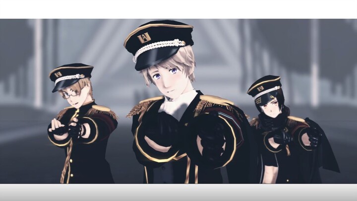 【APH/MMD】When the male gods danced the dance of the male gods...【Black Triangle】