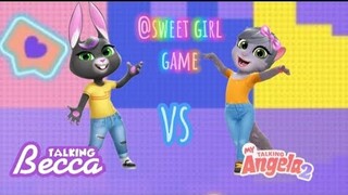 Talking Becca VS My talking Angela2 || Cosplay #cartoon #cosplay #usa #talkingangela