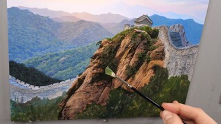 Painting The Great Wall | Time lapse