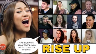 RISE UP by Morissette Amon | TOP 10 MOST VIEWED Reaction Compilation