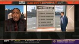 FIRST TAKE | Stephen A. on Mad Dog's top 5 point guards of All-Time of: 1. Magic Johnson 5. Curry