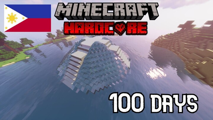 I Survived 100 Days In an ISOLATED Island in Minecraft HARDCORE (TAGALOG)