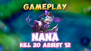 GAMEPLAY NANA DENGAN BUILD TERSAKIT UNTUK SAAT INI ✍️🙌 #contentcreatormlbb #wiamungtzy #gameplay